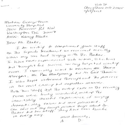 Patient Testimonial