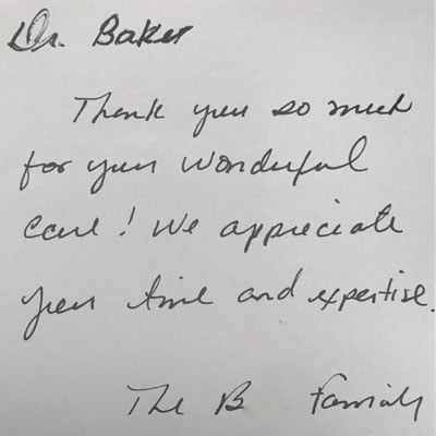 Patient Testimonial