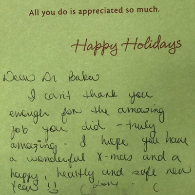 Patient Testimonial
