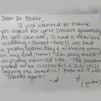 Patient Testimonial