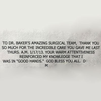 Patient Testimonial