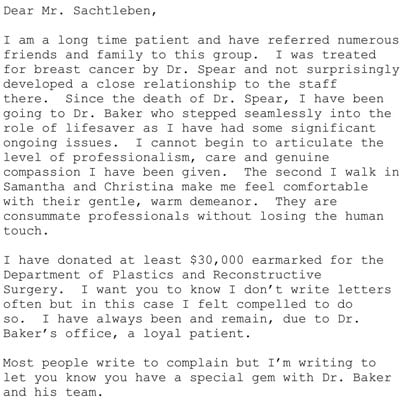 Patient Testimonial